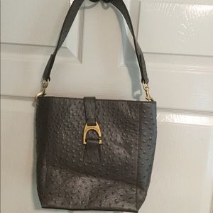 Dooney & Bourke, EUC, gray leather bag